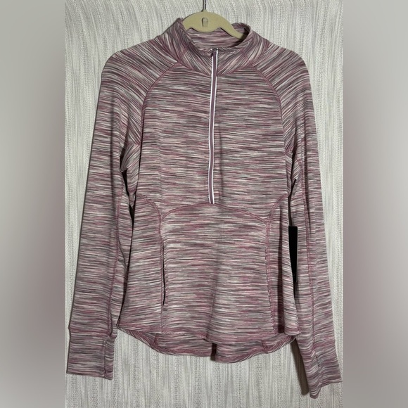 90 Degree By Reflex Pink Striped pullover XL NWT - Picture 1 of 4